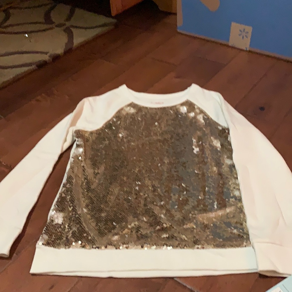 White with sequins . It is even brand new